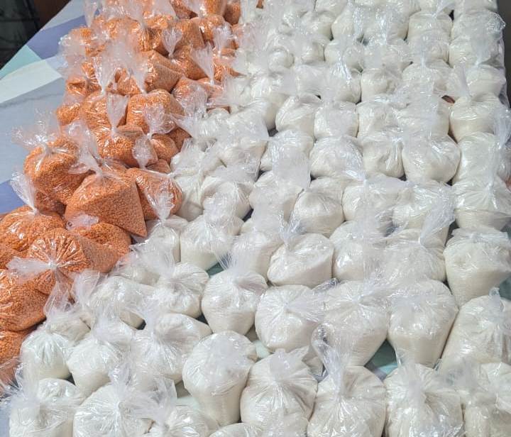 Dry food for the victims